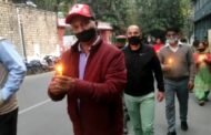 एनपीएस कर्मचारी यूनियन ने निकाला कैंडल मार्च जलूस