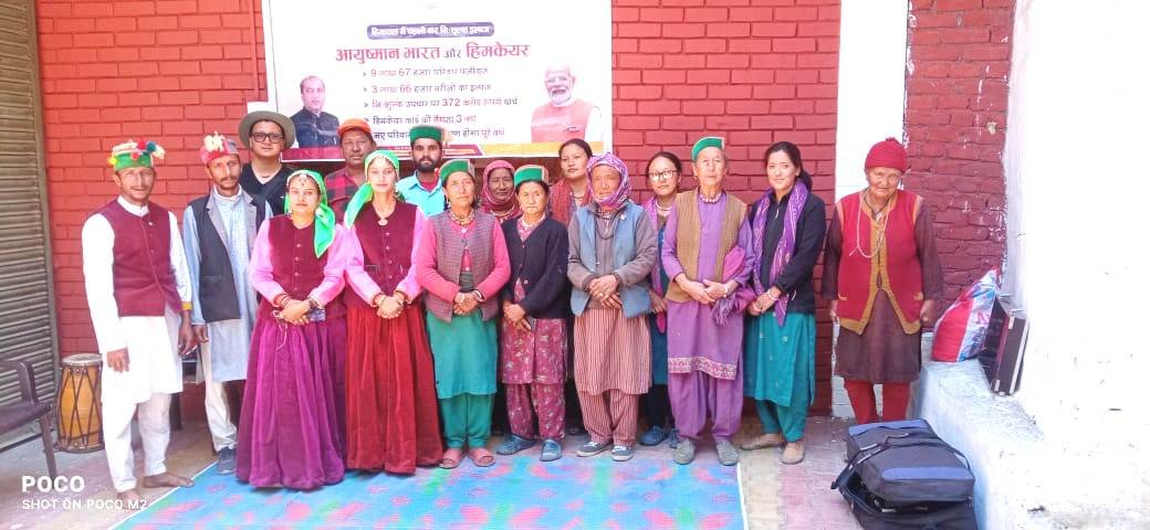 सूचना एवं जन सम्पर्क विभाग के कलाकारों ने तिब्बत सीमा में लोग किए जागरूक
