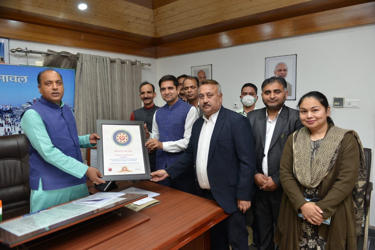 राष्ट्रीय स्तर पर वित्त और राजस्व श्रेणी में प्रदेश को मिला स्कॉच स्टेट ऑफ गवर्नेंस अवार्ड