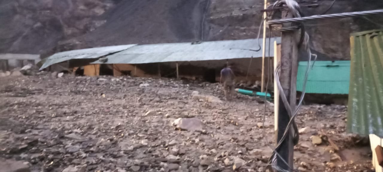किन्नौर तिब्बत सीमा में बाढ़, शलखर में तबाही