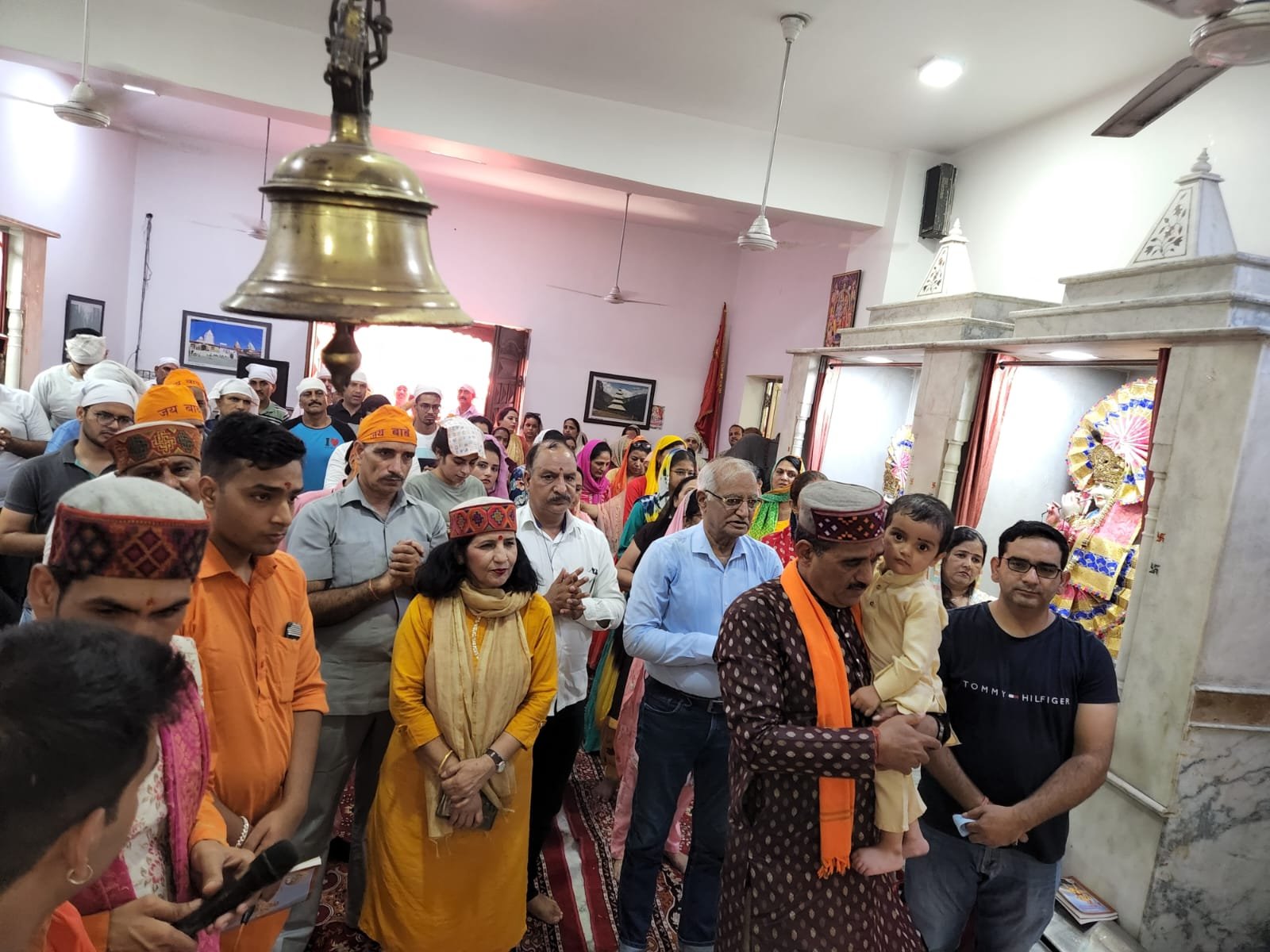 पहाड़ो पर बसे लोगो की सकुशलता के लिए मांगी मनत