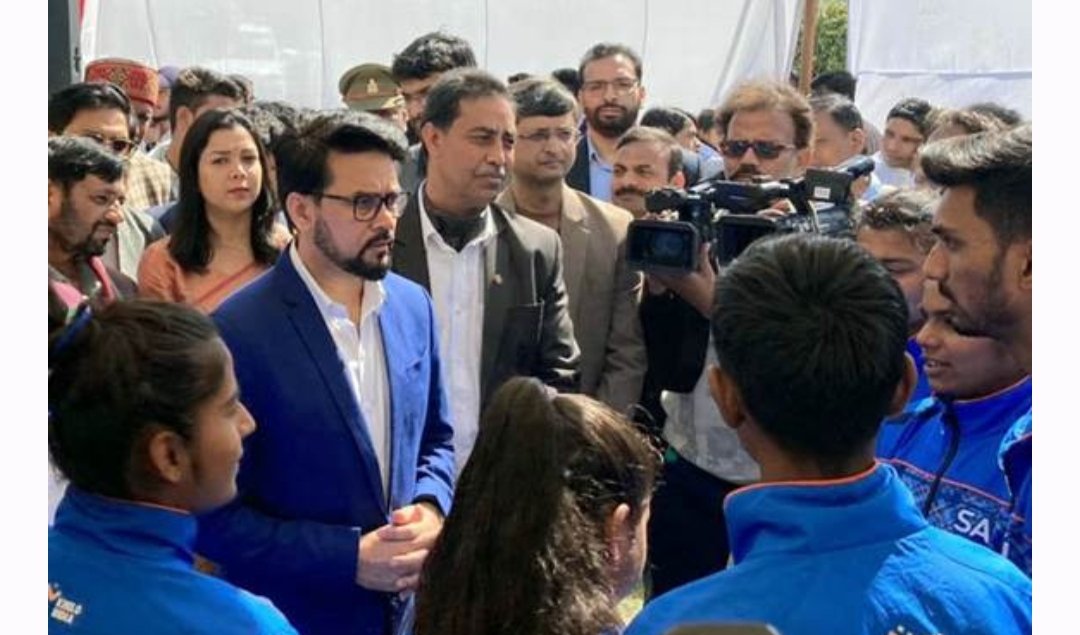 Union Sports Minister Anurag Thakur inaugurates new sports infrastructure in SAI NCOE Lucknow