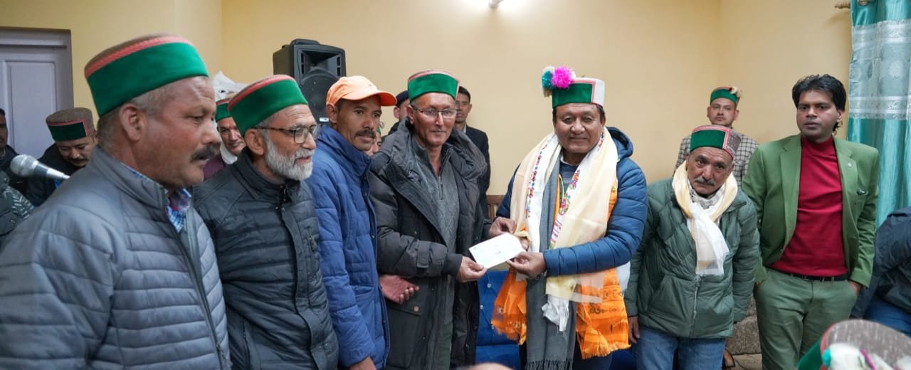 मुख्यमंत्री राहत कोष के लिए किन्नौर से 2 लाख 63 हजार 150 रुपए का किया गया अंशदान