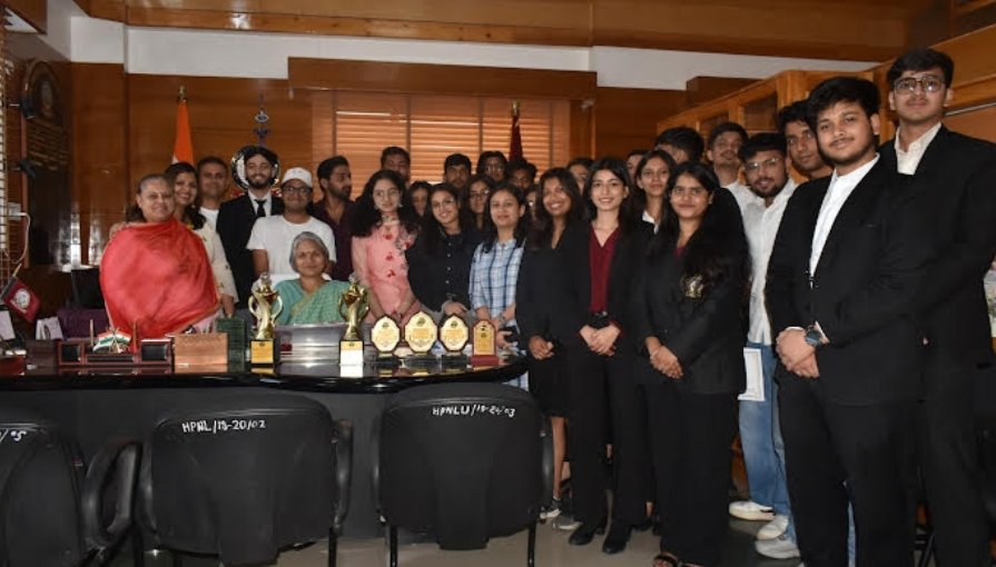 HPNLU Students Shine at Abhyudyay 2K25; Felicitated by Hon’ble Vice Chancellor