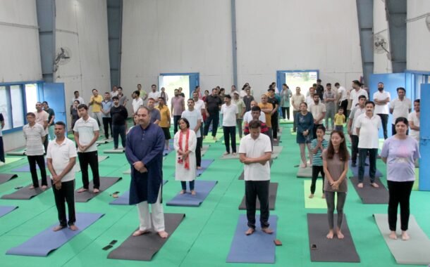 रामपुर हाइड्रो पावर स्टेशन में योग दिवस पर ऊर्जा, स्वास्थ्य और सामूहिक सहयोग का संगम