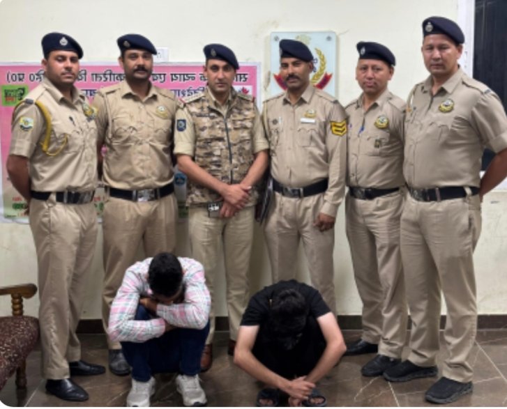 मनाली पुलिस की बड़ी कार्रवाई: हरियाणा के दो युवक 105.62 ग्राम चिट्टा सहित गिरफ्तार