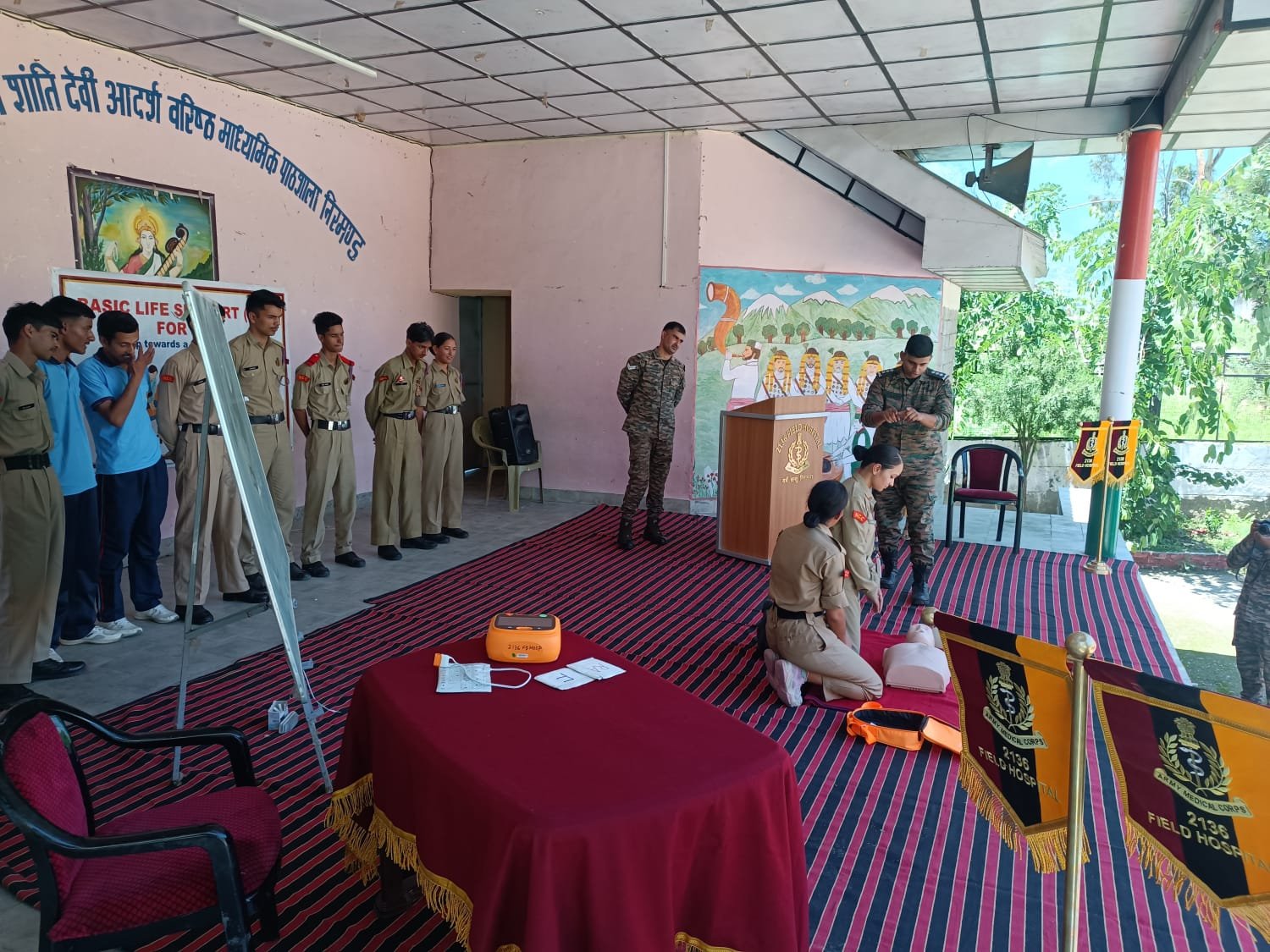 निरमंड कॉलेज में सेना के साथ स्वास्थ्य जागरूकता और CPR प्रशिक्षण शिविर आयोजित