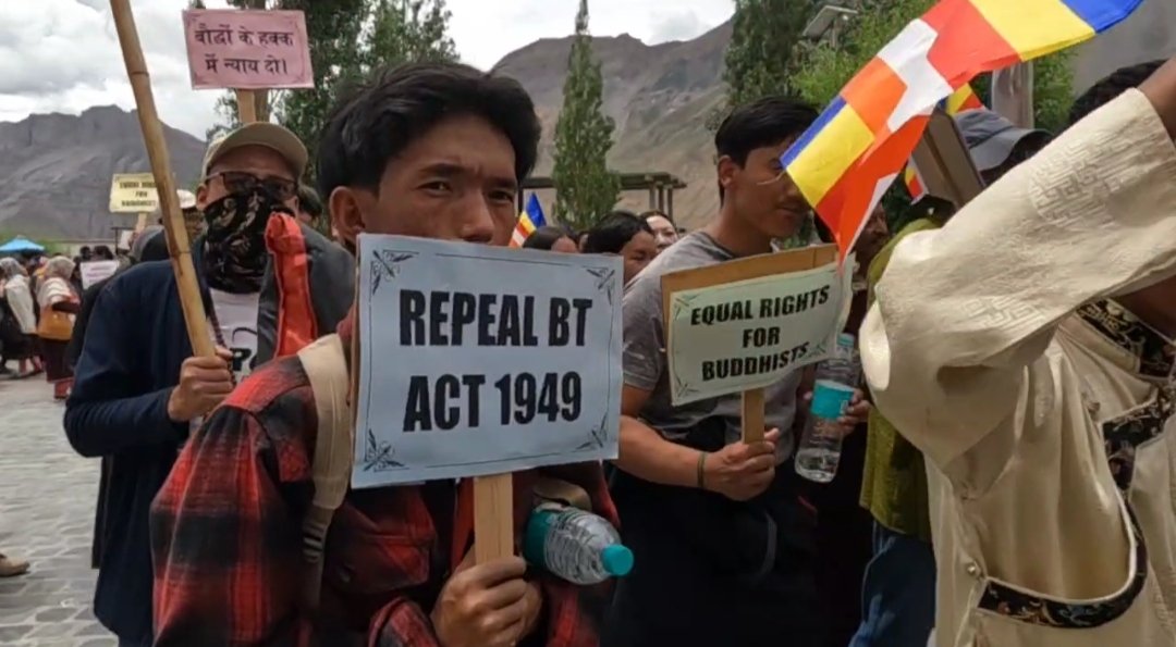 Spiti Monasteries Rally for Repeal of Bodh Gaya Temple Act in Rare Show of Buddhist Solidarity