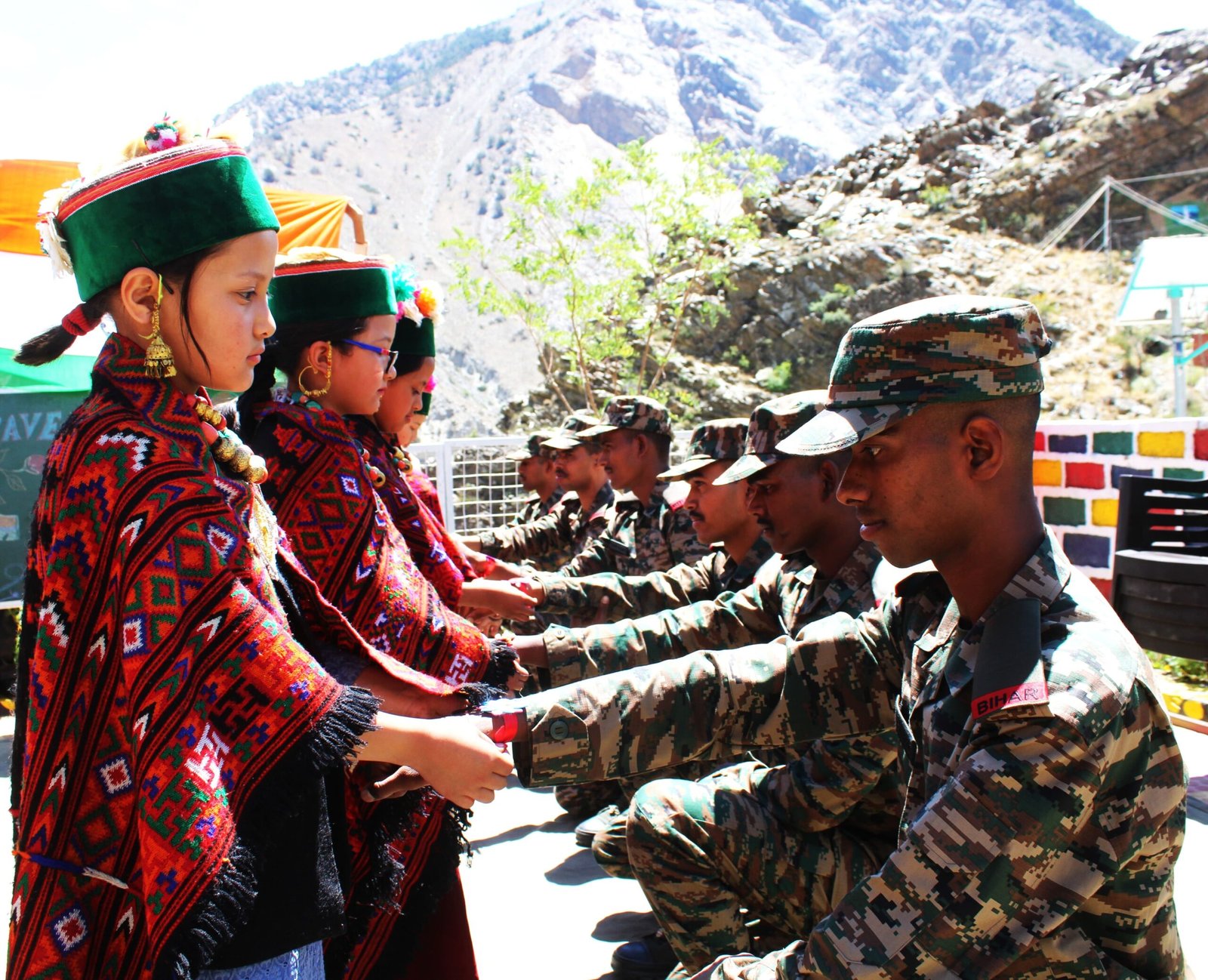 Echoes of Raksha Bandhan Resonate at the Borders as Schoolchildren Tie Rakhis to Soldiers