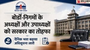 Himachal:हिमाचल में बोर्डों-निगमों के अध्यक्षों और उपाध्यक्षों का दैनिक भत्ता तीन गुना बढ़ाया, अधिसूचना जारी – Daily Allowance For Chairpersons And Vice-chairpersons Of Boards And Corporations In Himachal Increased Threef