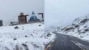 हिमाचल में हिमपात:कुल्लू-लाहौल में मौसम ने बदली करवट, रोहतांग सहित ऊंची चोटियों पर बर्फबारी; बढ़ी ठंड – Kullu Lahaul Weather Changes Rohtang Pass Fresh Snowfall Rain