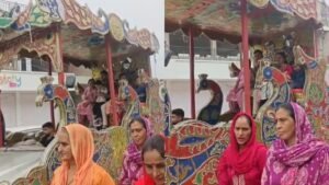 हिमाचल प्रदेश:हमीरपुर में बेटी के जन्म पर अनोखा जश्न, सजे रथ में नातिन को नाना के घर लाए परिजन; देखें वीडियो – Hamirpur Family Celebrates Granddaughter Welcome Decorated Chariot